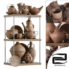 Dishes clay rack n11