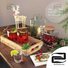 Cranberries and deer