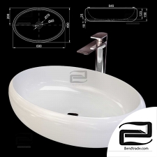 Melana MLN-A252 washbasins