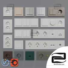 Sockets, switches Schneider Electric Atlas Design