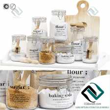 Small things for the kitchen Sugar and flour