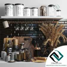Small things for the kitchen Set brown