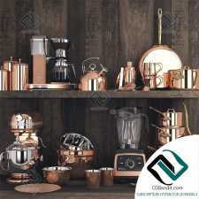 dishes Copper Set