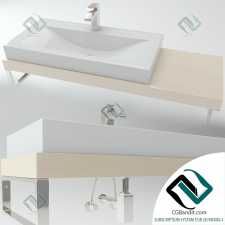 wooden plate washbasin