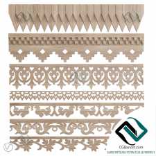 Stucco Stucco Set of carved platbands