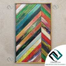 Baguettes Wooden wall panel