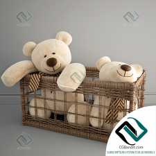 Toys Bears in the basket