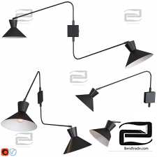 Wall lamp Applicque Voltige 2 bras