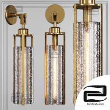 Wall Lamp Restoration Hardware ARPEGE CAST GLASS CYLINDER