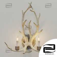 HORNLAND DOUBLE GREY wall lamp