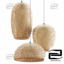 Rattan 38 pendant lamp