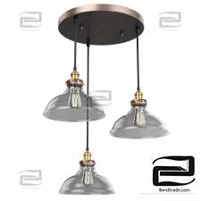 ARTCRAFT 3 Pendant Lamp-Light Bronze and Copper