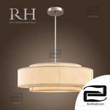 RH THREE-TIER LINEN BANDED Pendant lamp