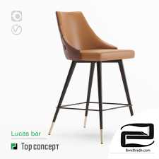 Lucas semi-bar stool