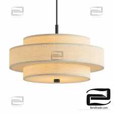 Paquette Shaded Drum Pendant Lamp