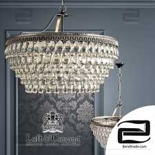 Clarissa Glass Drop Petite Round Pendant Lamp