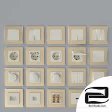  Werkel sockets and switches (ivory)