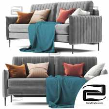 Sofas Svaut Velvet Grey