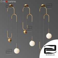 Cradle Brass pulley Pendant lamp