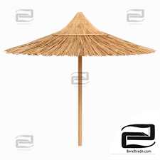 Bamboo Beach Umbrella