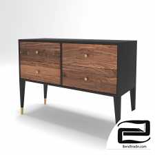 Patrik chest of drawers with four drawers - Furnitera