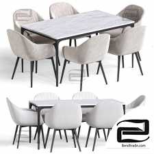 Kanto and Kave home table and chairs