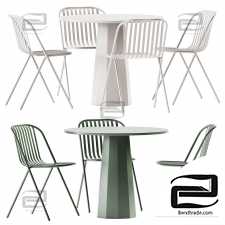 Dix Connubia table and BelcaTUBY chair