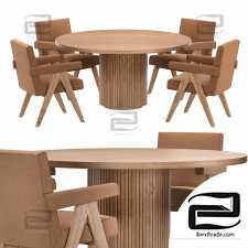 BYRON JAKOB table and chairs