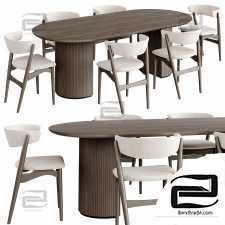 Table and Chairs Dinning Set 02