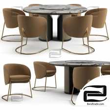 Visionnaire table and chairs