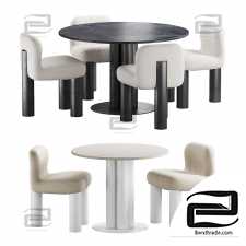 Arflex Goya Table Arflex Botolo Chair