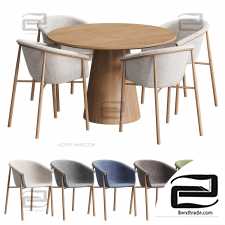 Lori Nikson table and chairs Divan.ru