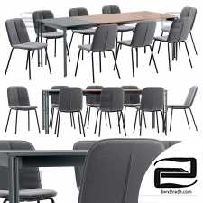 Adrian chairs and Mahon table