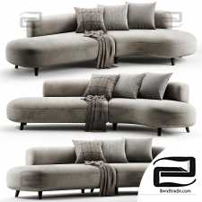 Polyester corner sofa