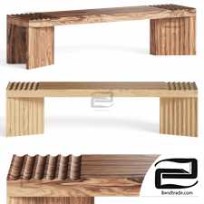 Okha Frequency Wooden Bench