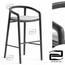 Bar stool Solid with back Manutti