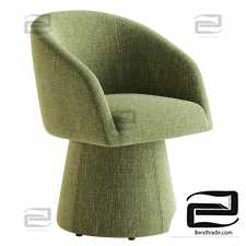 Kyo Chenille Upholstered Barrel Chairs