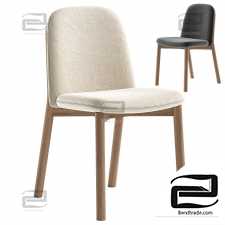 Julie upholstered ash wood chairs