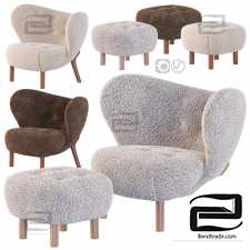 Armchairs and pouf Little Petra