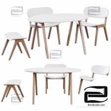 Ellipse Classic children's table and chair