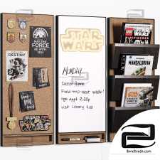 Pottery Barn Star Wars Trenton Whiteboard and File Organizer