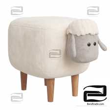 Children's pouf Sweet Lamb Combi