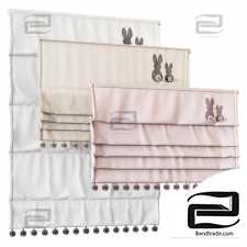 Roman curtains for the children's room