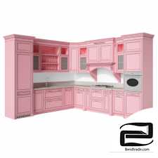Corner classic kitchen. Alexander Tischler 3D Model id 10689
