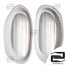 White Papier Mashe Mirrors