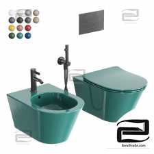 Toilet and Bidet Ceramica Cielo Mare