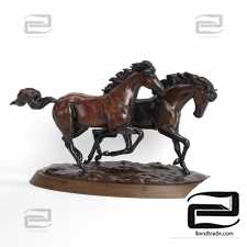 Horses sculptures