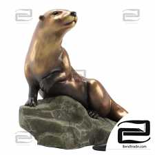 Otter Sculpture