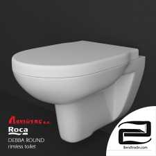 ROCA DEBBA ROUND rimless hanged toilet