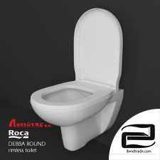 ROCA DEBBA ROUND rimless hanged toilet